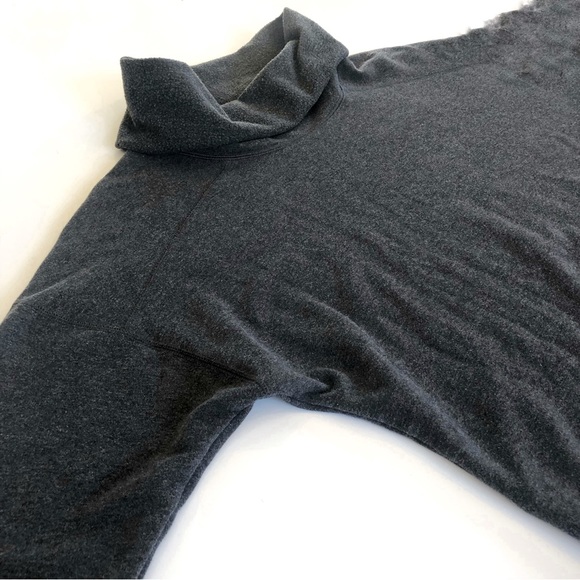 LUCY athleisure grey sweatshirt cowl neck . - Picture 3 of 5